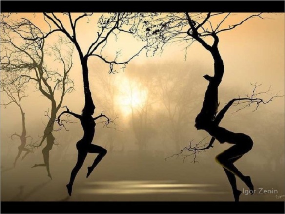 Dancing tree spirits